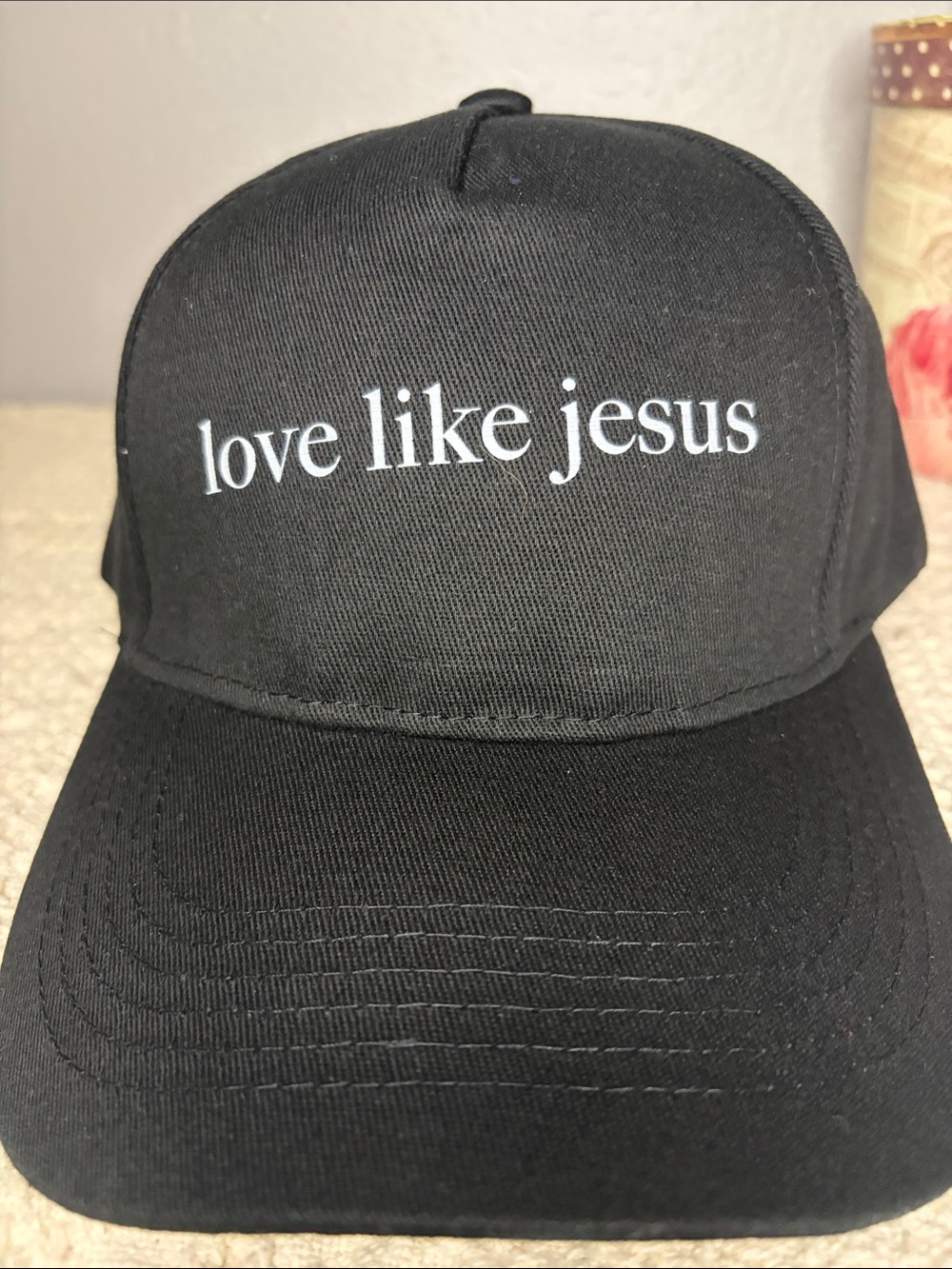 Love Like Jesus Black Baseball Cap - Unbranded (as-is)